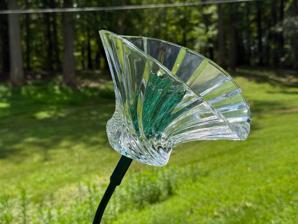 Clear — Small Glass Flower — view 2