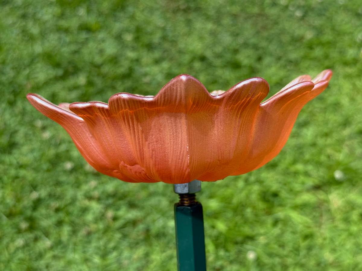 Pink — Small Glass Flower — view 2