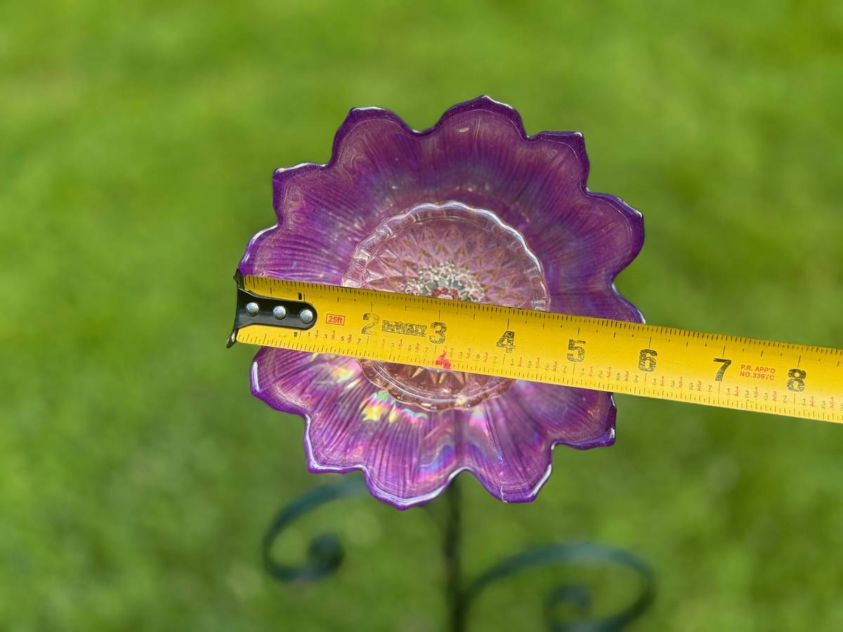 Purple — Small Glass Flower — view 2