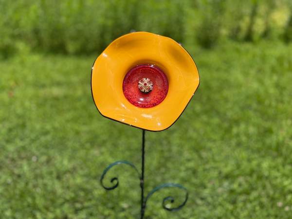 Yellow — Small Glass Flower